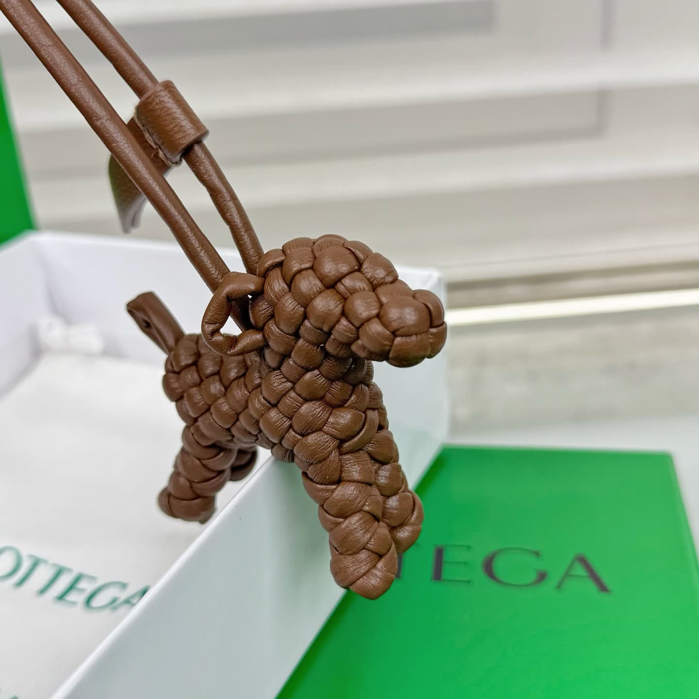 Bottega Veneta Leather Keychain